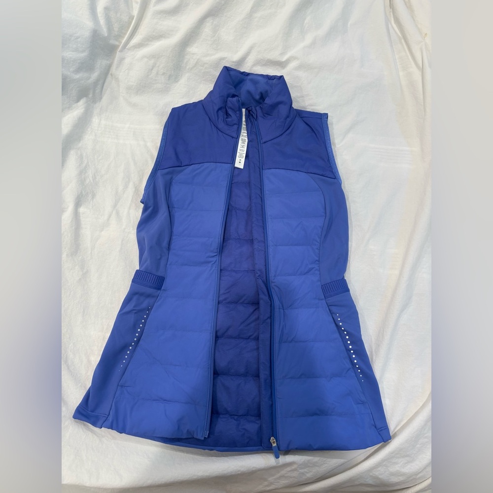 Lululemon Women's Down for It All 700-Fill Vest Blue/Purple -Size 2 - like new!